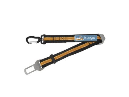 Bezpecnostni autopas pro psa s upinacim mechanismem Kurgo Direct to Seat Belt Swivel Tether orange 1012202414300881355