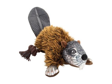 Bobr na laně 39 cm, plyšová hračka pro psy, HIPHOP DOG