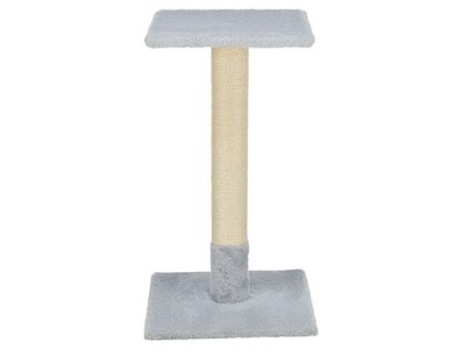 Škrabací sloupek BEANA, 69 cm, králičí plyš, modrošedá