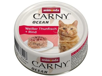 Výprodej - ANIMONDA konzerva CARNY OCEAN - tuňák + hovězí 80 g