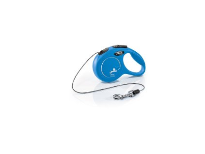Výprodej - flexi Classic modrá M: délka 5 m, do 20 kg