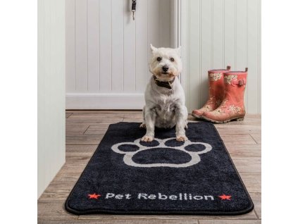 Výprodej - PET REBELLION Běhoun XL Black 57x110cm