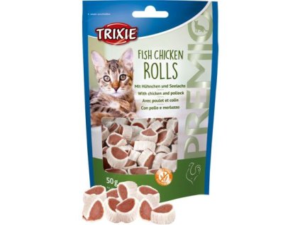 Výprodej - Premio ROLLS Light - rolky kuře - losos 50g TRIXIE