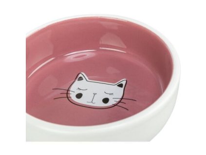 Výprodej - Keramická miska pro kočky, s glazurou 0,3 l/13 cm, lilac