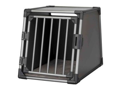 Transportní box do zavazadlového prostoru, M-L: 61 × 65 × 86 cm, hliníkový rám, pevné stěny, grafit