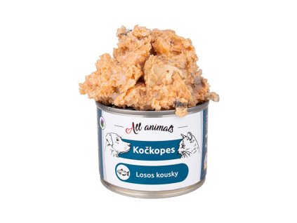 ALL ANIMALS konzerva KOČKOPES losos kousky, 200 g