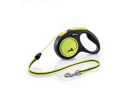 flexi Neon M lanko 5m/20kg žlutá