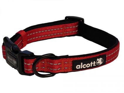 Alcott reflexni obojek pro psy Adventure zarive cerveny velikost S 2903202212111273379