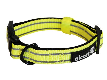 Alcott Reflective collar for dogs Adventure yellow size M
