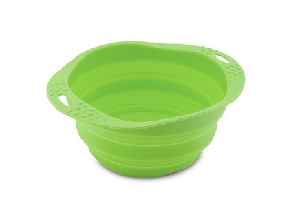 Bát ăn cho chó, du lịch, BecoBowl Travel-green M, ECO