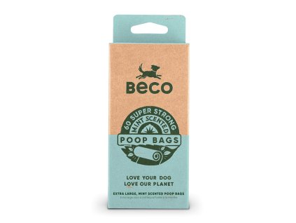 Beco Sacky na exkrementy 60 ks s peprmintovym aroma z recyklovanych materialu 2504202311494717485