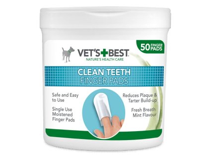 VET S BEST Cistici uterky na zuby pro psy 50ks 2610202313211166435