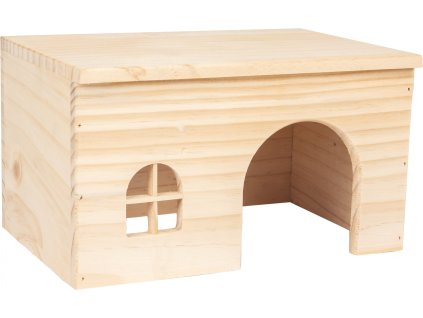 Flamingo Dreveny domek pro hlodavce MODY 28x18x16cm 0303202110251534372