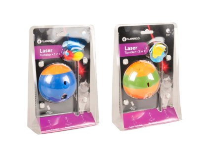 Flamingo Interaktivni hracka lazer 3v1 pro psy i kocky 22 5cm 161220240914339341