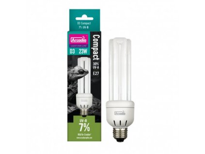 Arcadia D3 Compact Reptile Lamp 23W 7 0 UVB 3004202520302165891