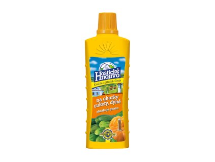 Hoštické Hnojivo na okurky, cukety a dýně s guánem 0,5 l