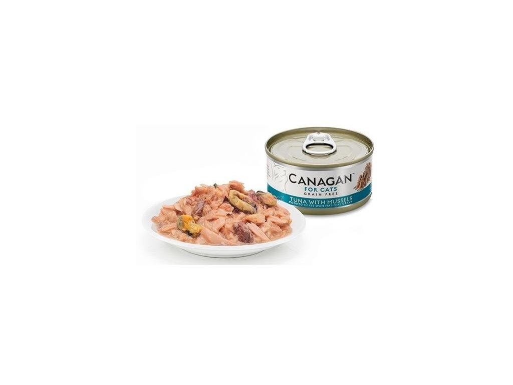 Canagan konzerva tuňák s mušlemi 75 g