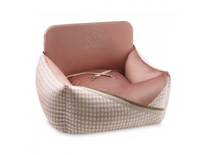 Autosedačka pro psy a kočky Glamour Luxury Pink
