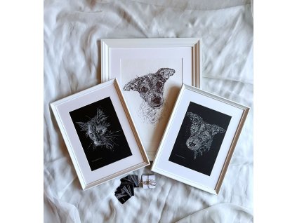 Originální portrét zvířete podle fotografie - Formát A3