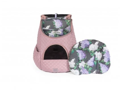 Cestovní batoh pro psy a kočky Bella růžový