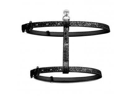 Postroj pro kočky Stardust Black