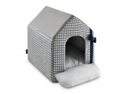 Domeček pro psy Glamour Luxury Grey