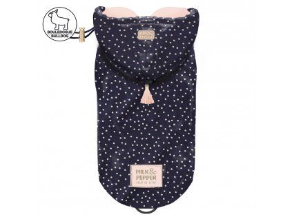 Pláštěnka pro buldočky Constance Marine Blue