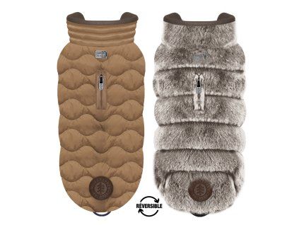 Oboustranný kabát pro psy Gaspard Camel