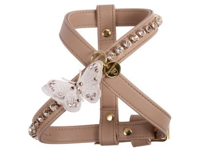 Postroj pro psy Butterfly cappuccino