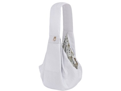 Cestovní taška Crossbody pro psy Peter světle šedá