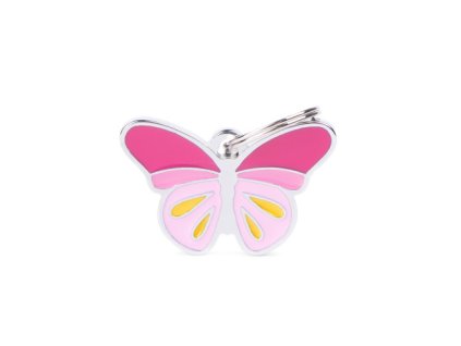 charms butterfly id tag