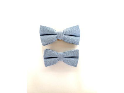 Motýlek na obojek pro psy světle modrý