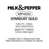 Milkandpepper obojek pro psy Stardust Gold
