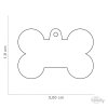 0028597 id tag basic collection small bone in chrome plated brass