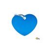 Psí známka MY FAMILY Hliníkové modré srdce střední