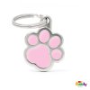 0026810 classic pink paw id tag