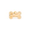 glam gold small bone strass id tag