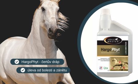 Hargophyt čertův dráp pro koně proti bolesti a zánětu