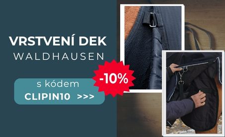 10% sleva na deky CLIP-IN Waldhausen, Sleva platí na všechny deky označené štítekm CLIP-IN
