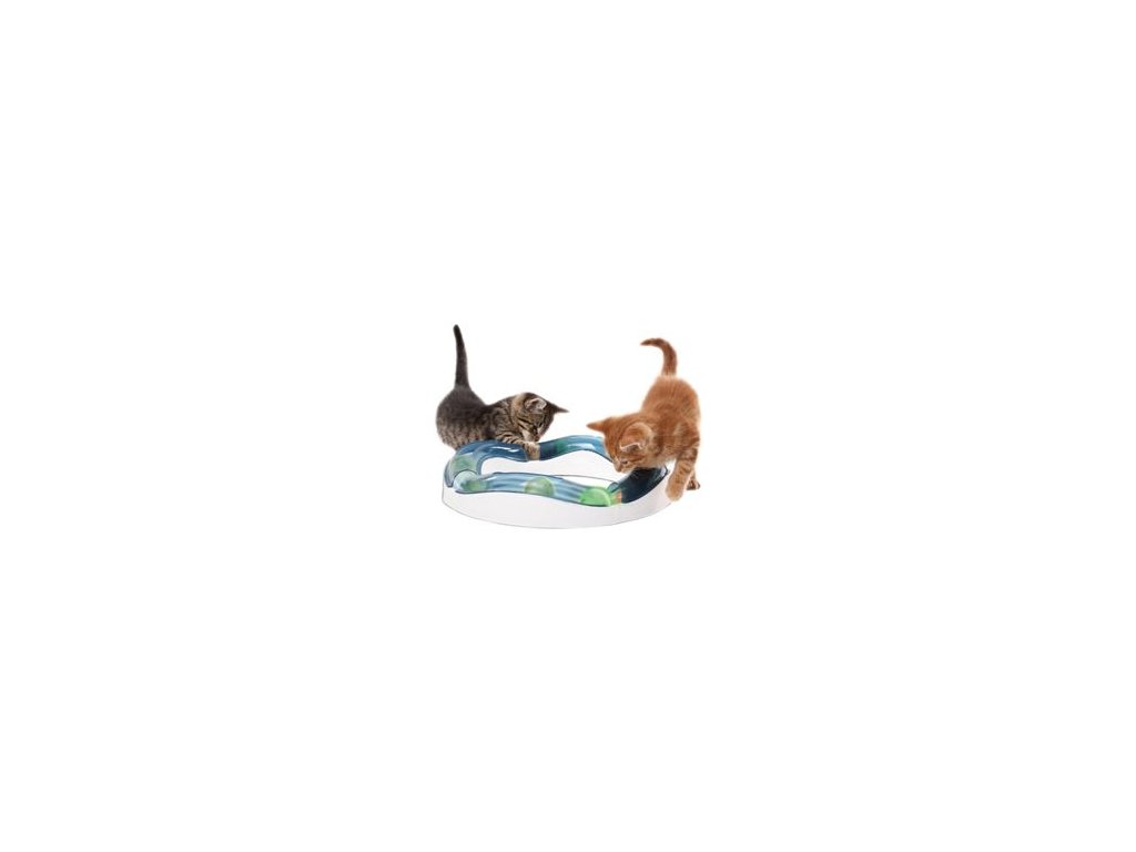 Hračka kočka Koulodráha horská s míčkem CATIT plast