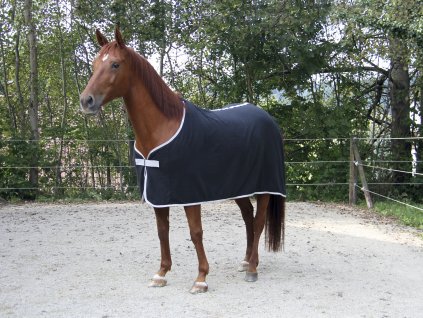 Odpocovací deka pro koně RugBe, černá