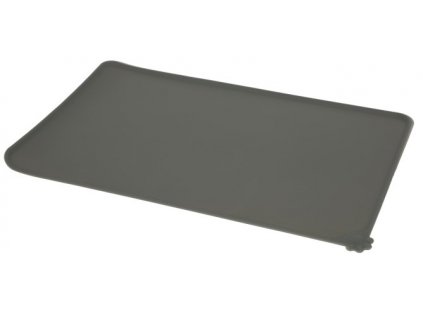 Podložka pod misky silikonová, 47 x 29 cm, šedá
