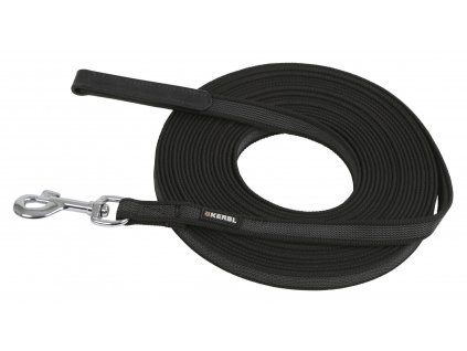 Stopovací vodítko pro psy protiskluzové, 20 mm x 5 m, černé
