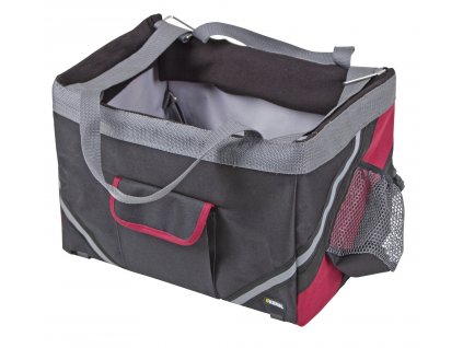 Cestovní taška na kolo pro psy Vacation, 38 x 25 x 25 cm, černo/červená