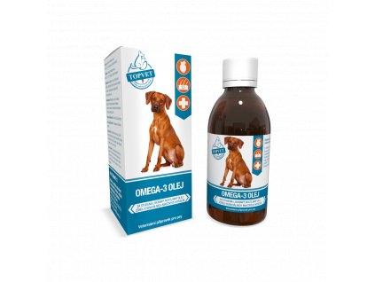 Omega-3 olej 200 ml, TOPVET