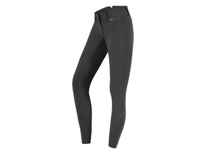 Jezdecké kalhoty Micro Sport Silikon High Waist asfaltově černé