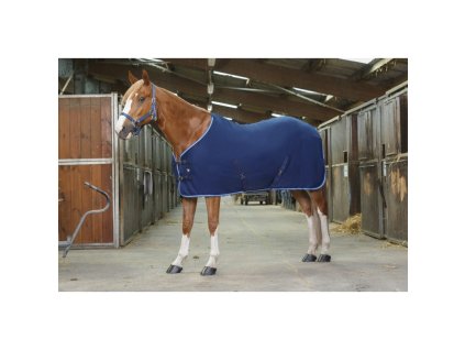 Odpocovací deka s křížovým zapínáním RIDING WORLD modrá