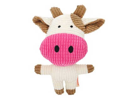 Reedog Plush Cow, pískací hračka cordura + plyš, 17 cm