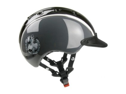 Jezdecká přilba CASCO Nori dětská černo šedá