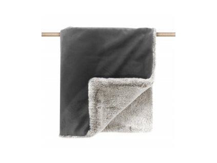 Designová deka pro psy na gauč v šedých tónech